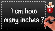 1 cm how many inches