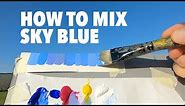 How to Mix Sky Blue Color