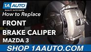 How to Replace Front Brake Caliper 03-09 Mazda 3