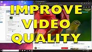 How to Fix Video Blur! NVIDIA HD Video Sharpen