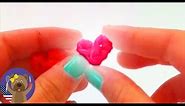 Lovely heart loom band charms key chain Tutorial - DIY Tutorial heart loom band elastic