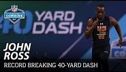 John Ross' Record-Breaking 4.22 40-Yard Dash 🔥🔥🔥 | 2017 NFL Combine Highlights