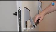 Installation guide Global1E Mortice Panic Exit Device. New door
