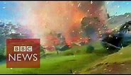 Incredible: Fireworks factory explosion caught on camera in Colombia