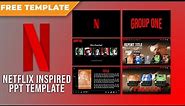 How to Make NETFLIX INSPIRED POWERPOINT Design Template | FREE TEMPLATE