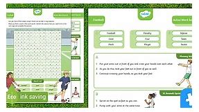 Football Active Word Search Puzzle