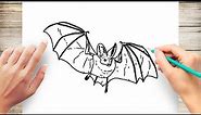 How to Draw A Vampire Bat