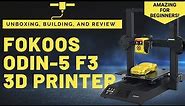 The BEST 3D Printer for BEGINNERS?! | FOKOOS ODIN-5 F3 | 3D Printer Review