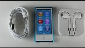 NEW iPod Nano 7th Generation Unboxing (BLUE)