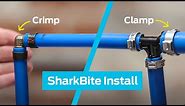 How to Install SharkBite PEX Crimp and Clamp Fittings