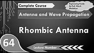 Rhombic Antenna basics, Radiation and Designing in Antenna and Wave Propagation by Engineering Funda