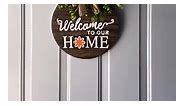 DIY Welcome to our home sign for each season and holiday