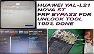 nova 5t huawei yal-l21 frp bypass unlock tool 100% done yotube solution gsm mobile heart...