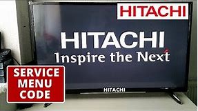 How To Enter HITACHI TV Service Menu Code || LED TV Hard Reset Easy Method