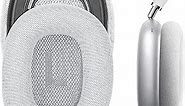 Geekria QuickFit Replacement Ear Pads for Airpods MAX Headphones Ear Cushions, Headset Earpads, Ear Cups Cover Repair Parts (White)