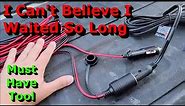 12V Extension Cord - Cigarette Lighter Extension Cord - A Must Have