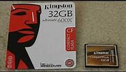 Kingston 600x 32GB Compact Flash (CF) Card Review