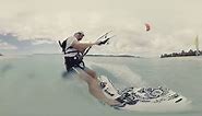 Richard Branson 360° Necker Island kitesurfing
