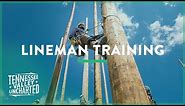 LINEMAN TRAINING Learning to Climb a Pole like a Lineman - Tennessee Valley Uncharted