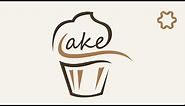 logo design illustrator tutorial / cake logo design tutorial for beginners / adobe illustrator