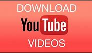 How To Download Youtube Videos Without Software