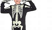 Skeleton Costume Kids Glow in The Dark Skeleton Costume for Boys Girls Halloween Party 4T