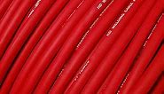 TEMCo WC0428-225 ft 2 Gauge AWG Welding Lead & Car Battery Cable Copper Wire RED | Made in USA