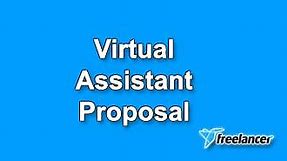 Virtual Assistant Proposal Sample Letter for Freelancer - Webson Job