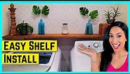 How to Easily Install a Shelf Over a Washer and Dryer