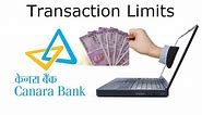 How to adjust Transaction Limits for Canara Bank Net Banking - Banking Tutorial