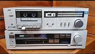 JVC KD-D2 Cassette Deck & JVC A-X30 Amplifier from 1980s