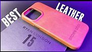 The BEST Leather Case for iPhone 15 / Pro MAX / Pro | RYAN LONDON Review!