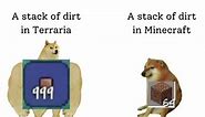 terraria vs minecraft memes i stole from my friend #memes #terraria #minecraft