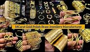 18k Gold Polish Brass Jewellery Manufacturer | Pure Brass Jewellery Collection Matte Gold Jewelry