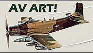 CREATING AVIATION ART: First of a new series - an inside look at painting airplanes!
