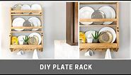 DIY Plate Rack