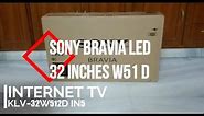 Sony BRAVIA KLV-32W512D 32 inch LED TV UNBOXING 2018 HD