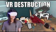 Destroying EVERYTHING I See in VR | VR Destruction (Quest 2 Physics)