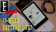 Does the Kindle Paperwhite 5 have 10 weeks of battery life?