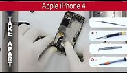 How to disassemble 📱 🍎 Apple iPhone 4 (A1349, A1332) Take apart (Detailed tutorial)