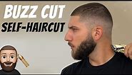 Super Clean Buzz Cut V Fade Self-Haircut Tutorial | How To Cut Your Own Hair