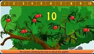 Animated number story 1 to 10 counting numbers | count the numbers 1 to 10 math counting in english