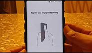 Samsung Galaxy Note 9 how to setup FingerPrint
