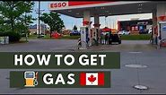 Getting gas in Canada