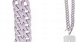Case-Mate Crossbody Phone Lanyard/Chain [Works with All Phones] Hands-Free Cell Phone Strap - Phone Charm - Neck Chain Holder for iPhone 15 Pro Max/ 14 Pro Max/ 13 Pro Max/ 12/ S24 Ultra - Lavender