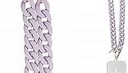 Case-Mate Crossbody Phone Lanyard/Chain [Works with All Phones] Hands-Free Cell Phone Strap - Phone Charm - Neck Chain Holder for iPhone 15 Pro Max/ 14 Pro Max/ 13 Pro Max/ 12/ S24 Ultra - Lavender
