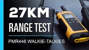 Walkie Talkie 27km Range Test - PMR446 0.5 Watt