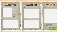 Blank Wanted Poster Template