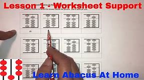 Lesson 1 - Abacus Worksheet Help