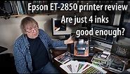 Epson ET-2850 printer review. A4/Letter EcoTank printer. Detailed review of the four colour printer